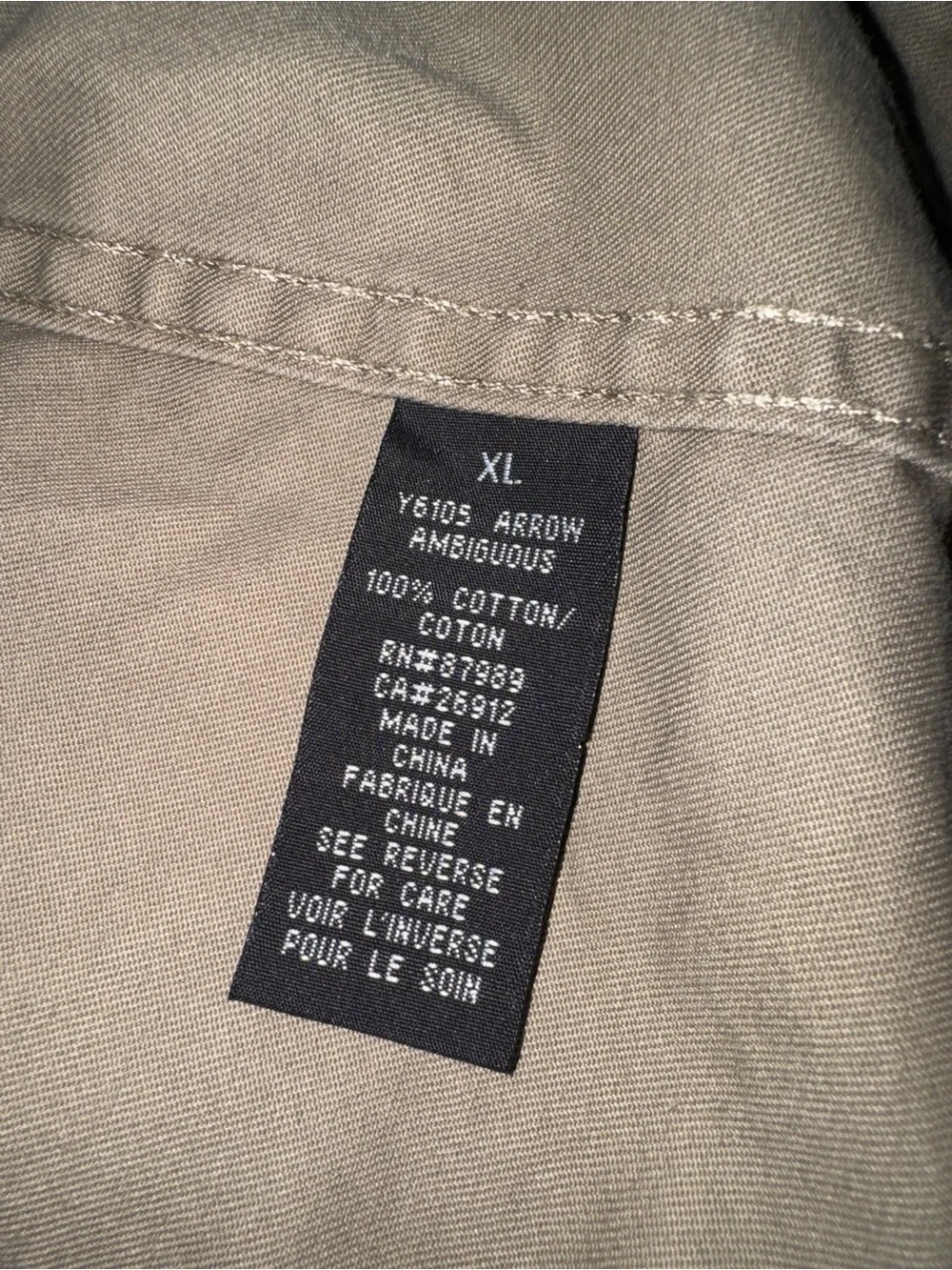 Tailored by Ambiguous Men’s Khaki Utility Jacket